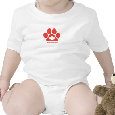 My Dog Votes Canadian Infant Creeper T-shirt by MyDogVotes