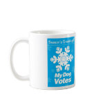 My Dog Votes Season's Greetings Mug