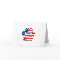 My Dog Votes USA Greeting Card by MyDogVotes My Dog Votes USA Greeting Card