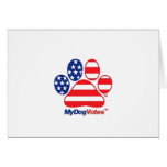 My Dog Votes USA Greeting Card