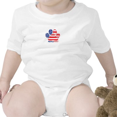 My Dog Votes USA Infant Creeper T Shirt by MyDogVotes