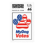 My Dog Votes USA Stamp