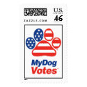 My Dog Votes USA Stamp