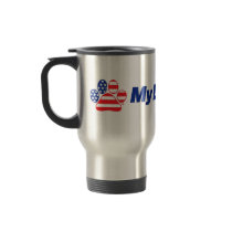 My Dog Votes USA Voter Inspiration Stainless Mug mugs
