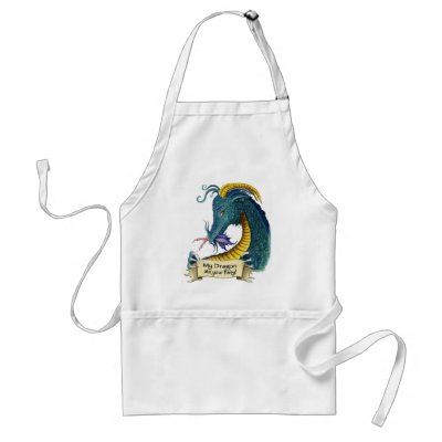 My Dragon Ate Your Fairy - apron by hbdragon