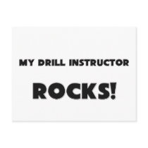 MY Drill Instructor ROCKS! postcards