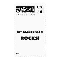 MY Electrician ROCKS! postage by professions MY Electrician ROCKS! postage