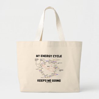 My Energy Cycle Keeps Me Going (Krebs Cycle) Tote Bags
