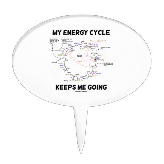 My Energy Cycle Keeps Me Going (Krebs Cycle) Oval Cake Toppers