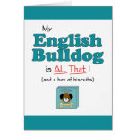 My English Bulldog is All That! Cards