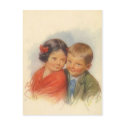 My Eyes Adore You, Vintage Child Puppy Love postcards