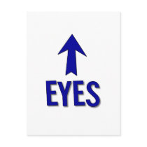 My eyes are up there! Not at boob level! Postcards