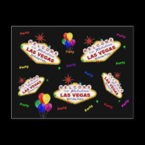 My Fabulous Las Vegas Birthday Party Postcard