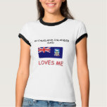My FALKLAND ISLANDER DAD Loves Me T Shirt