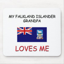 My Falkland Islander Grandpa Loves Me mousepads by flagshirt My Falkland Islander Grandpa Loves Me mousepads