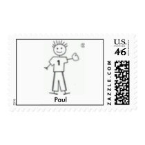 My Family - Baseball - Customized Postage Stamps