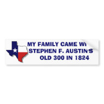 MY FAMILY CAME WITH SFA bumper stickers