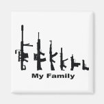 My Family (I Love Guns) Magnet