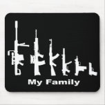 My Family (I Love Guns) Mouse Pads