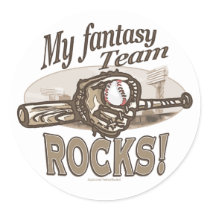 My Fantasy Team Rocks! Sticker