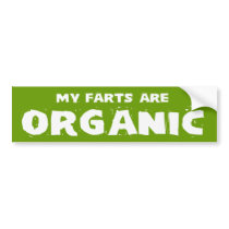 MY FARTS ARE ORGANIC bumper stickers by jennsdoodleworld MY FARTS ARE ORGANIC bumper stickers