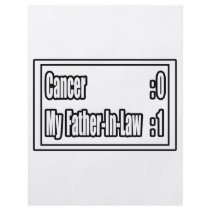 My Father-in-Law Beat Cancer (Scoreboard) Flyer Design