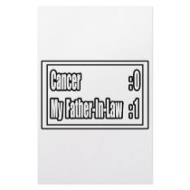 My Father-in-Law Beat Cancer (Scoreboard) Stationery Design