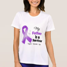 My Father is a Survivor Purple Ribbon T-shirt