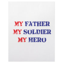 My father, my soldier, my hero letterhead