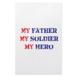 My father, my soldier, my hero custom stationery