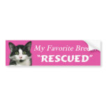 My Favorite Breed Cat Bumper Sticker bumper stickers