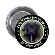 My Favorite Breed Is Rescued Button