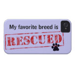 My Favorite Breed Is Rescued iPhone 4 Case