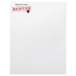 My Favorite Breed Is Rescued Customized Letterhead