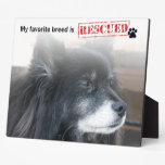My Favorite Breed Is Rescued Photo Plaques