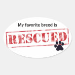 My Favorite Breed Is Rescued Sticker