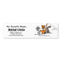 My favorite Breed....., RESCUED bumper stickers by slehmkuhl My favorite Breed....., RESCUED bumper stickers