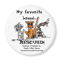 My favorite breed..., RESCUED! Magnet by slehmkuhl My favorite breed..., RESCUED! Magnet