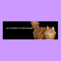 My Favorite Cat Bookmark business cards