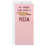 My Favorite Food Group is Pizza Rack Card Template