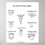 My favorite hairstyles print