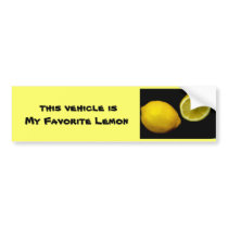 My Favorite Lemon Bumper Sticker bumper stickers by Rock_shirts48 My Favorite Lemon Bumper Sticker bumper stickers