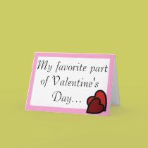 My favorite part of Valentine's Day... cards