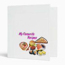 My Favourite Recipes Binder binders