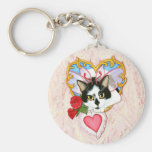 My Feline Valentine Cat Keychain keychains