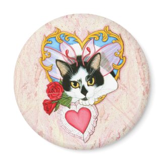 My Feline Valentine Cat Magnet magnet