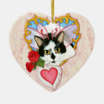 My Feline Valentine Fairy Cat Fantasy Art Ornament ornaments