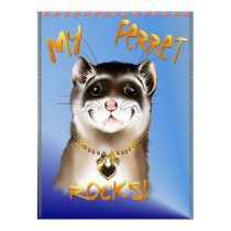 My Ferret Rocks Poster posters