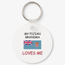 My Fijian Grandma Loves Me keychains by flagshirt My Fijian Grandma Loves Me keychains