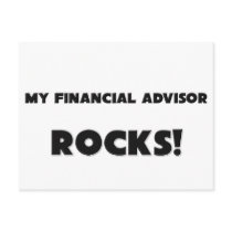 MY Financial Advisor ROCKS! postcards